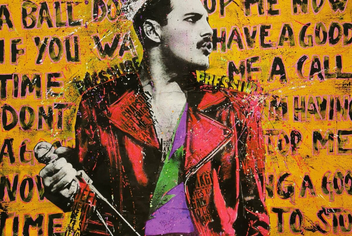 FRU BUGGE DONT STOP ME NOW II 50 X 50 CM DGA OPPLAG 50 2900 NOK