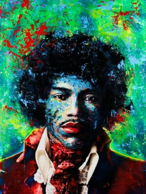 Fru Bugge Hendrix DGA 80 x 60 cm opplag 100