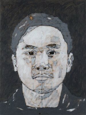 Drept engelsk soldat 40x30cm olje lerret 2010