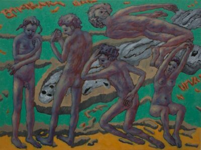 Hans Georg Kohler Emigrant olje pa lerret 60 x 80 cm