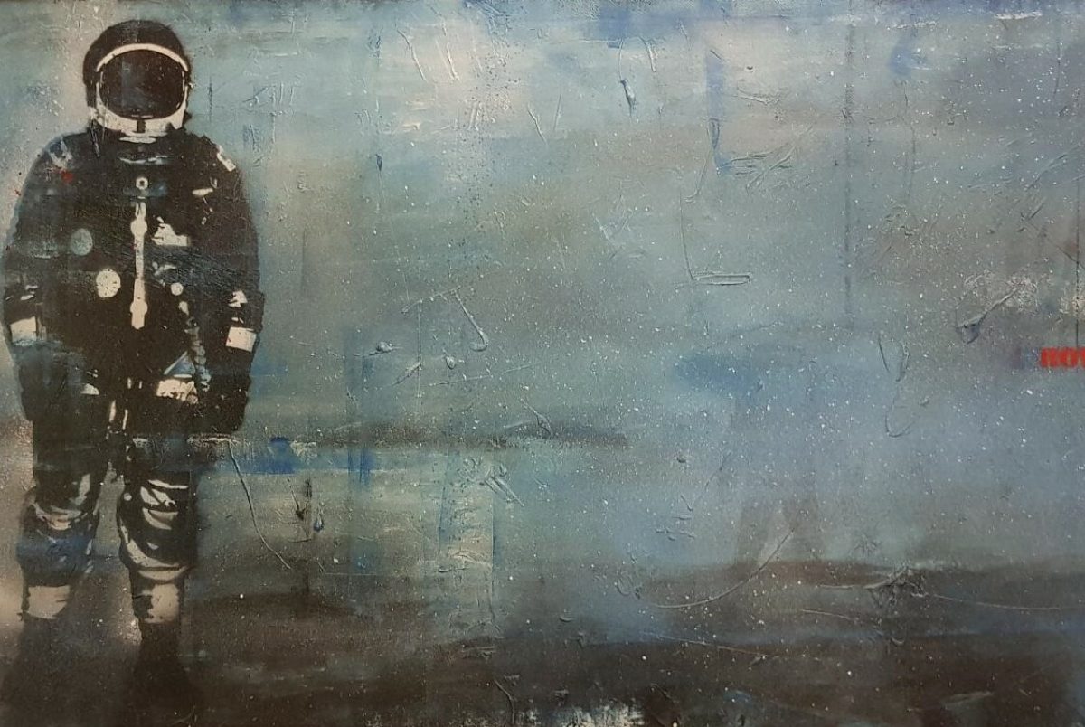 Morten Hjerto How Soon Is Now akryl pa lerret 80 x 180 cm