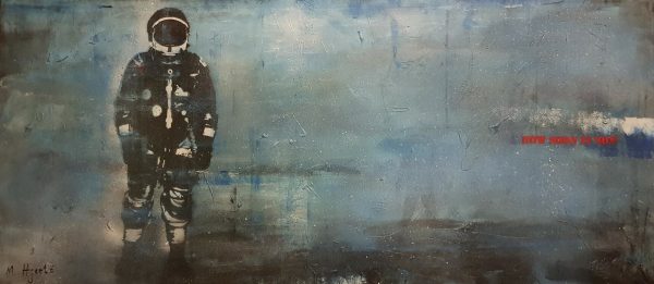 Morten Hjerto How Soon Is Now akryl pa lerret 80 x 180 cm