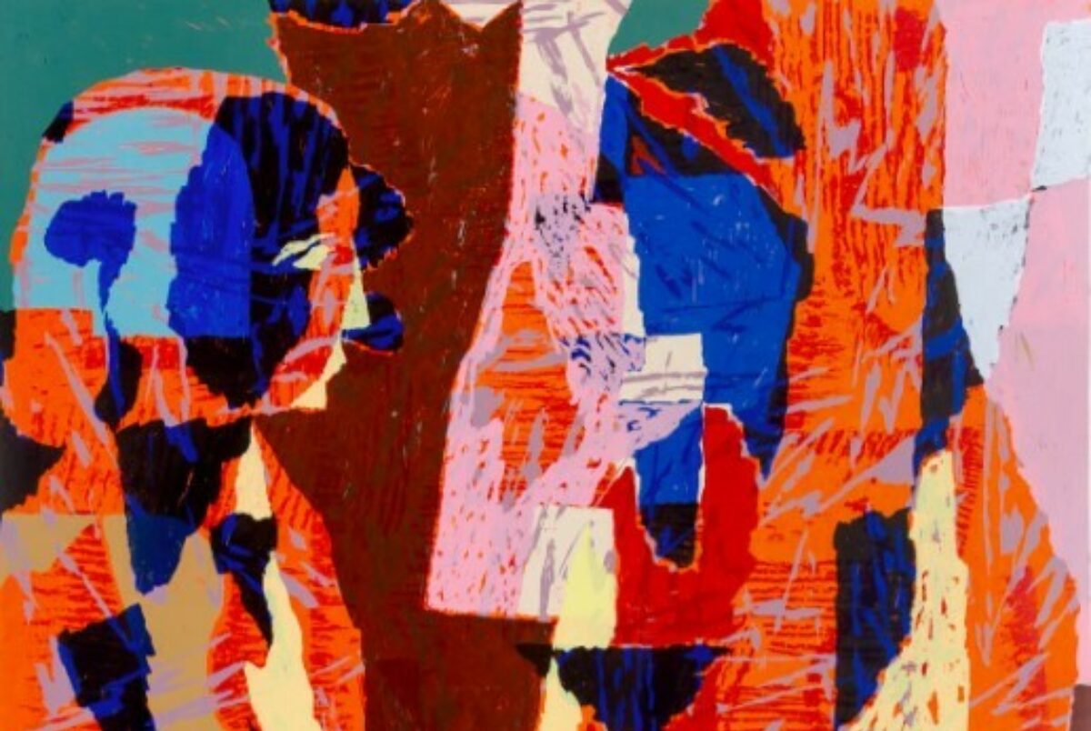 Sverre Bjertnaes En varmere vind II serigrafi 100 x 70 cm opplag 40 NOK 12 000