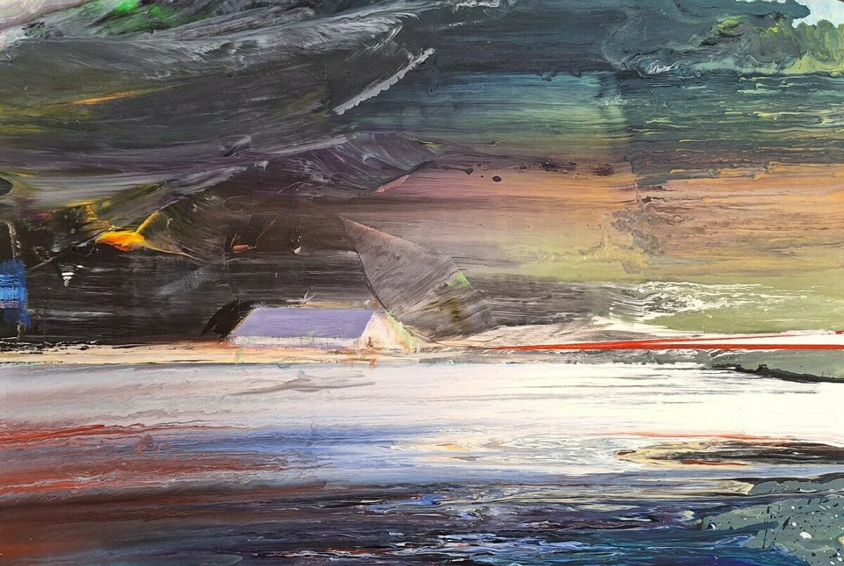 Terje Fagermo Fjore I olje pa lerret 80 x 80 cm NOK 40 000