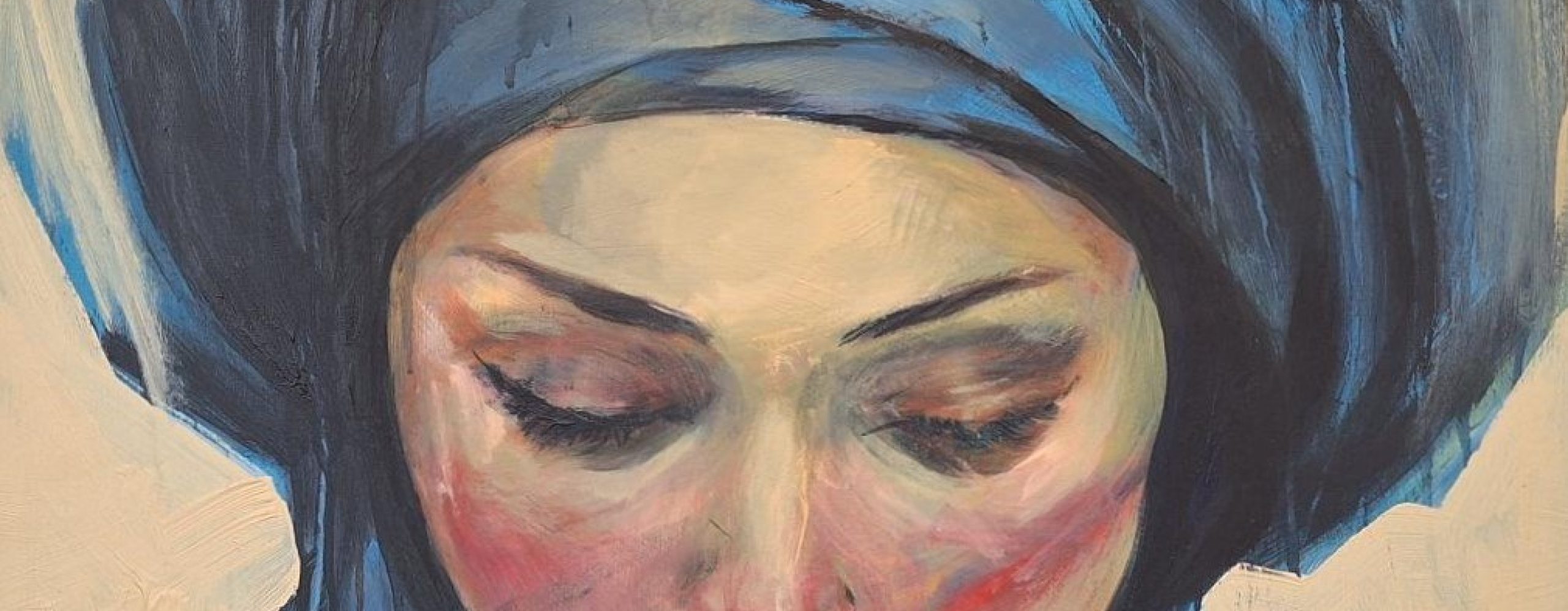 Diego Jimeno Fatima 82 x 65 cm Akryl pa plate NOK 19 500