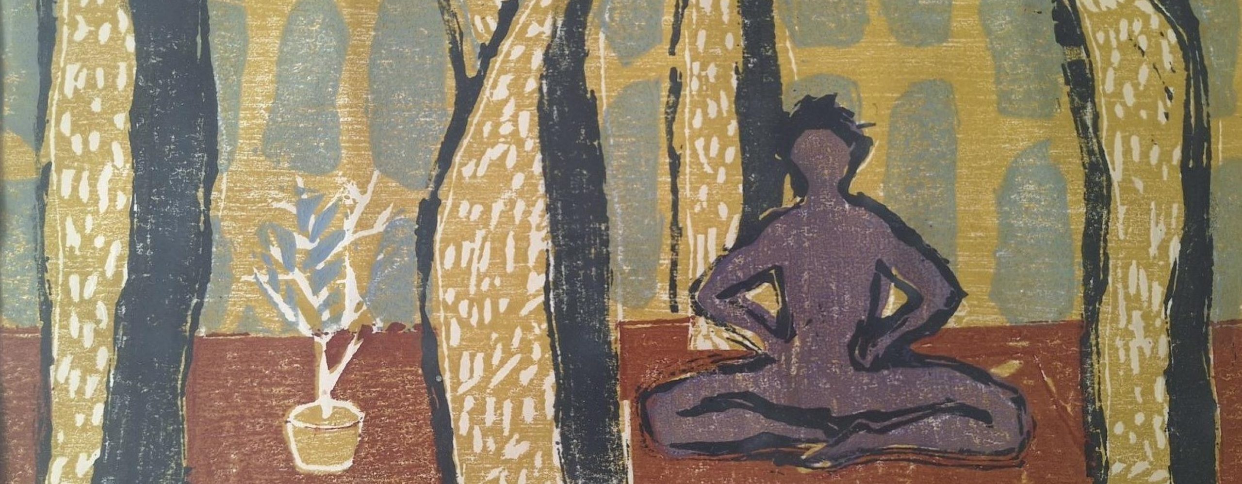 Oliver Sylthe Guder tresnitt 34 x 42 cm Opplag 50 NOK 4000 med ramme